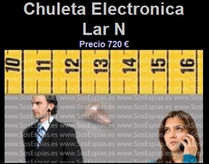 Pinganillo Lar N Chuleta Electrónica Lar N